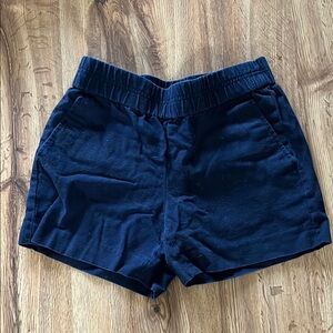 J. Crew High Waist Blue Shorts with Elastic Waistband